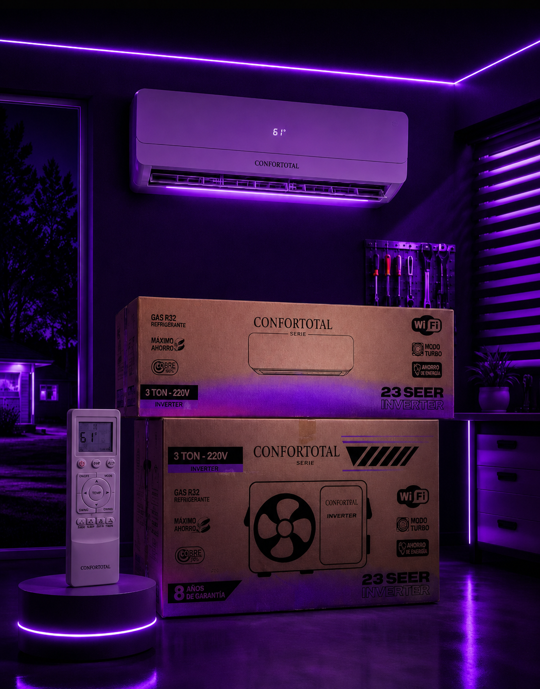 Mini Split Confortotal  3 TON – 36,000 BTU Inverter