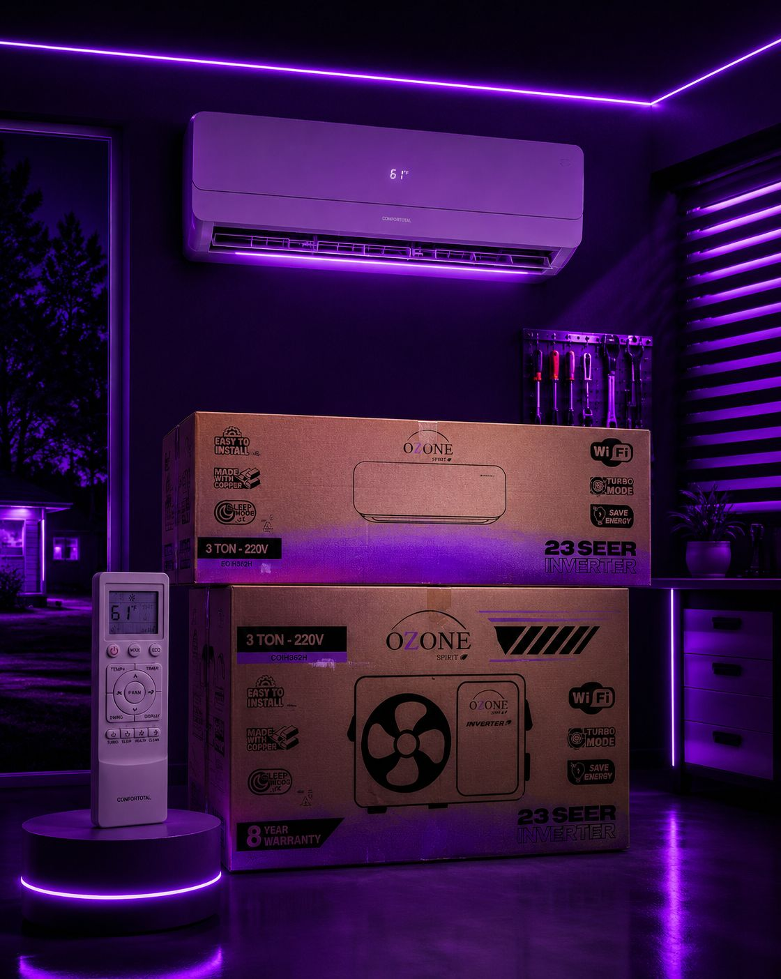 OZONE SPIRIT 3 TON – 36,000 BTU Inverter