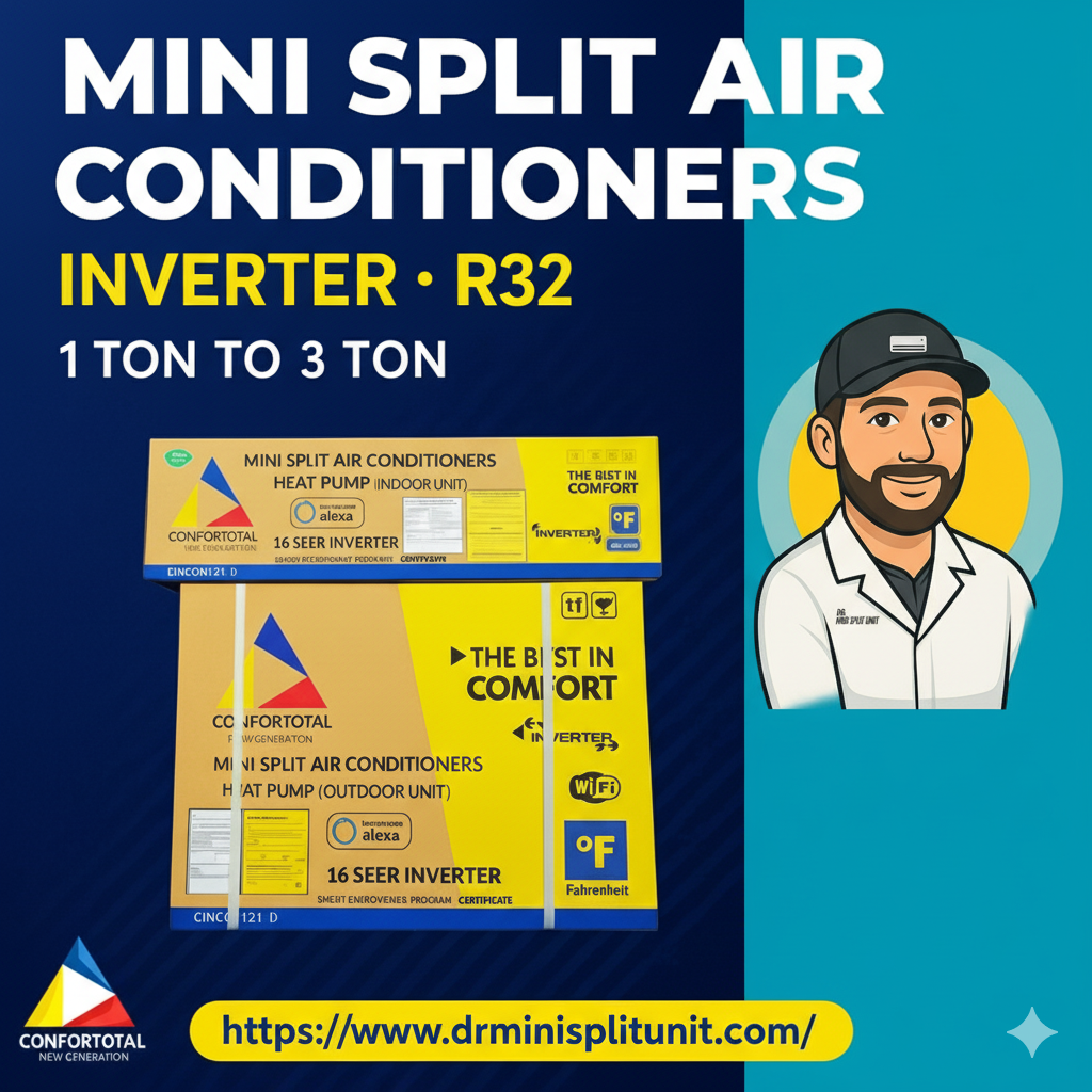 🔹 Mini Split Inverter 12,000 BTU – 110V – WiFi (Solo equipo)