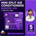 🔹 Mini Split Confortotal Inverter 12,000 BTU – 110V – WiFi (Con instalación estándar)