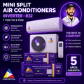 Mini Split Inverter 24,000 BTU (2 Ton) – 220V – WiFi/ Frio y calor